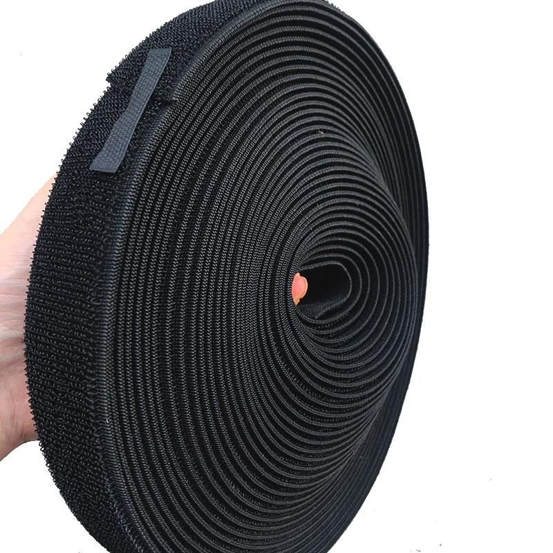 1" Black Fastener Stretch Elastic Loop Tape