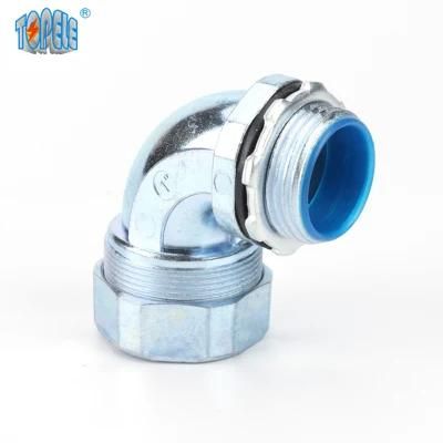 IEC Standard Liquid Tight 90 Degree Angle Quincunx Cap Zinc Connector