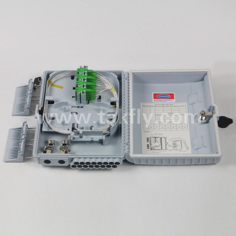 Unloaded IP65 16 Port ABS Outdoor FTTH Terminal Box