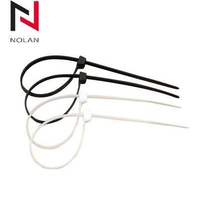 Nylon PA66 Self Locking Zip Ties Plastic Black Color High Purity Cable Ties New PA 66 and PA 6 Nylon Ties