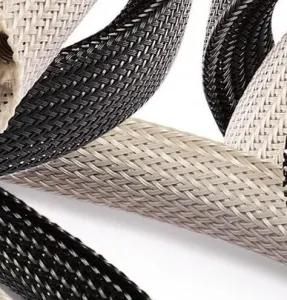 Expandable Braided Sleeving for Wire Cable Sleeve Production Pet or PA Fiber