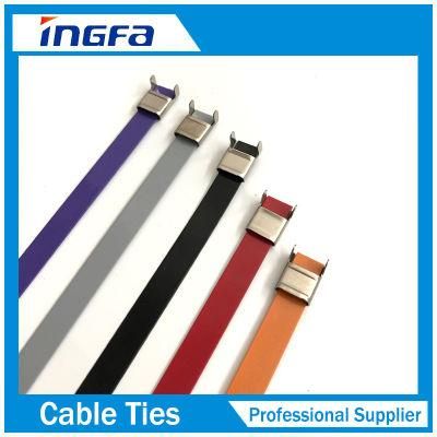 Wing Lock Type Epoxy Coated Stainless Steel Cable Tie