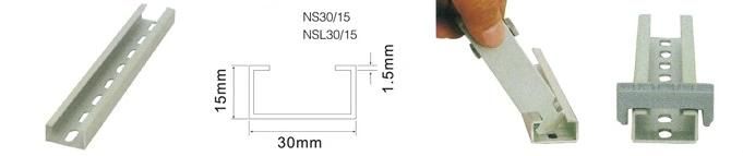 Small DIN Rail Mounting Cable Clamps Metal (BK14-18)