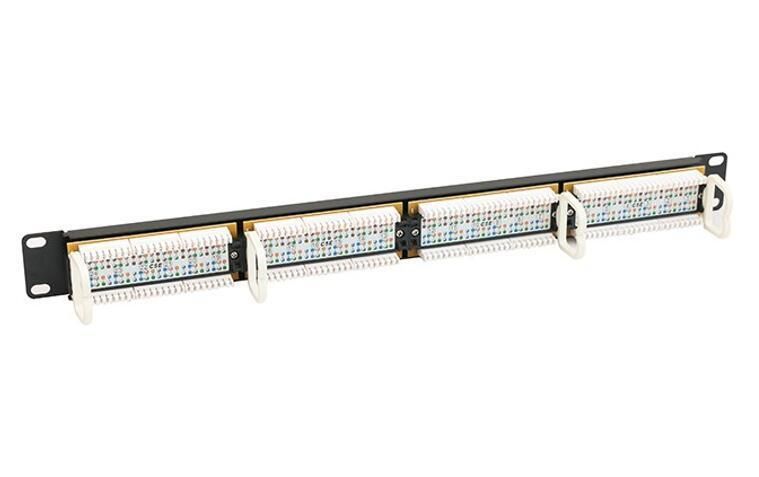 UTP Cat5e 19 Inch Patch Panel 24 Port Outlet 180° Ethernet Network Patch Panel Server Rack