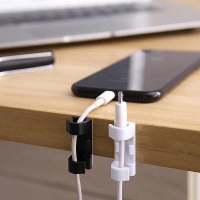 Cable Clips with Strong Self-Adhesive, Cable Management TV PC Wire Holder Sticky Tidy and Organizer Cord and Wires