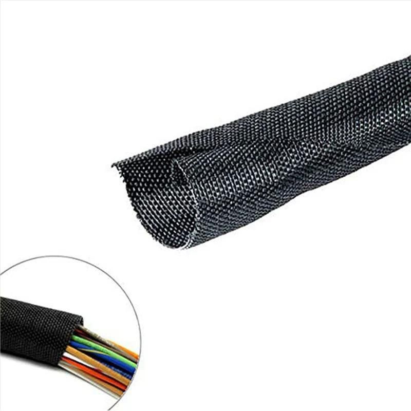 Sale Promotion Side Entry Self Closing Woven Wrap Around Wire Protector, Cable Organizer, Cable Managment Sleeve