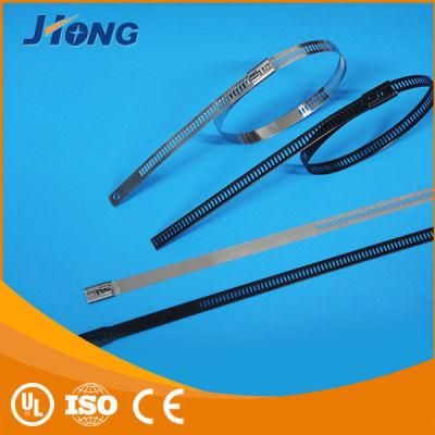 Plastic Coated 316 Steel Ladder Ties Metal Cable Ties