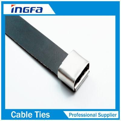 304 316 Accept OEM Stainless Steel Epoxy Coated O Lock Cable Tie in Factory