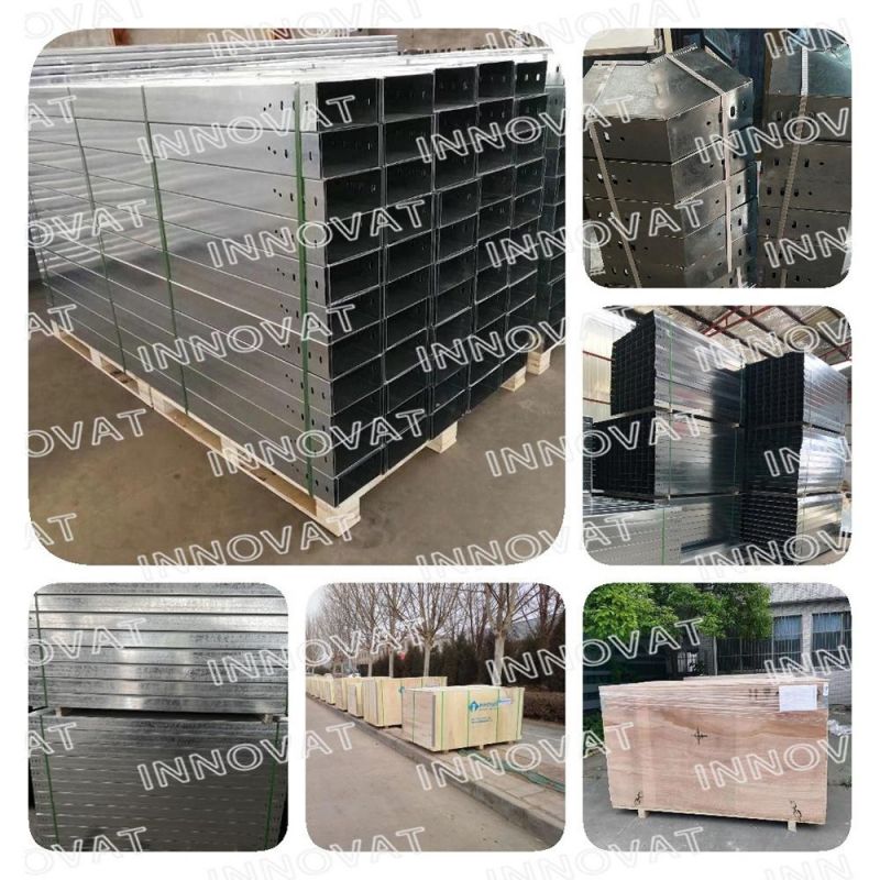 Customized Channel Cable Trays Straight Galvanised Ventilated Galvanized Electrical Cable Trays 25*100mm