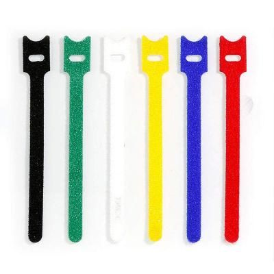 Colored Nylon Hook &amp; Loop Cable Ties Wraps Nylon Cable Tie