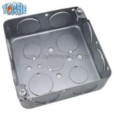 4X4 1-1/2&quot; Deep Junction Box Square Electrical Junction Conduit Switch Outlet Pre-Galvanized Metal Box