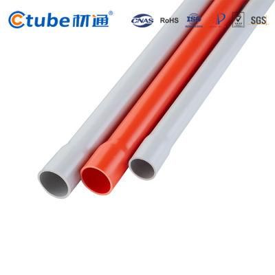 Custom PVC Plastic Electric Heavy Duty Medium Duty Cable Conduit Pipes
