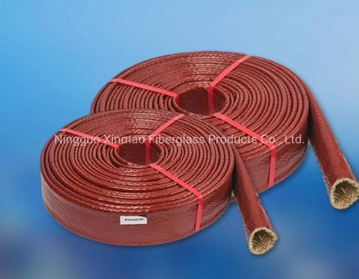 High Temperature Resisting Heat Insulation Hose Wrap Heat Shield High Silicone Rubber Coated Fiberglass Pyrojacket Fire Sleeve