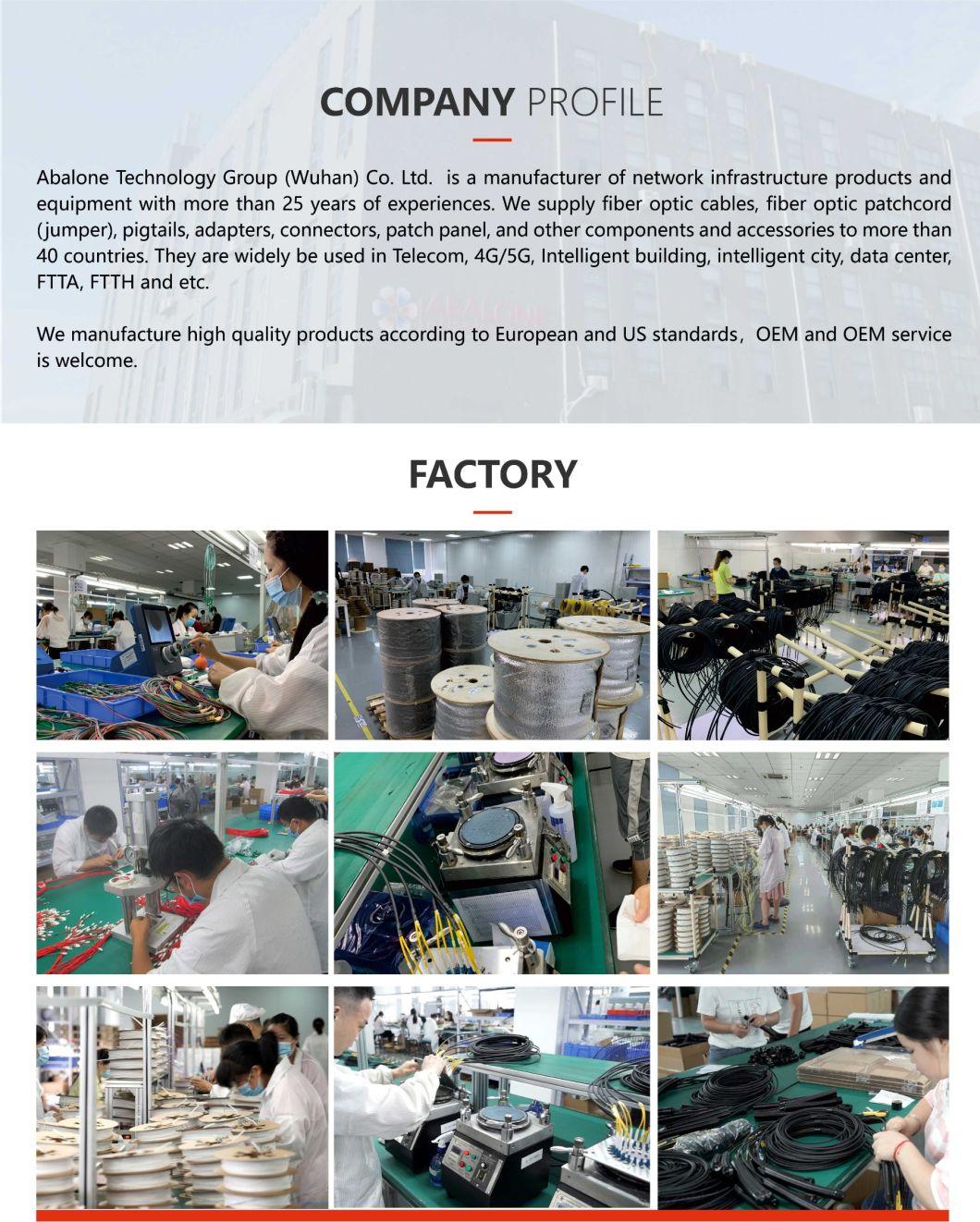Abalone Factory Good Price 96 48 32 24 12 6 Port Patch Panel Fiber Optic