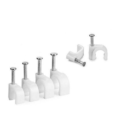 Adhesive Black Circle Cable Clips for Wire, Multipurpose Circle Cable Clips