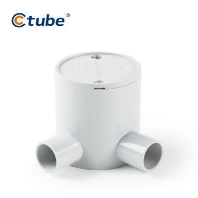 PVC Electrical Conduit Fitting 2 Way Angle Shallow Junction Box