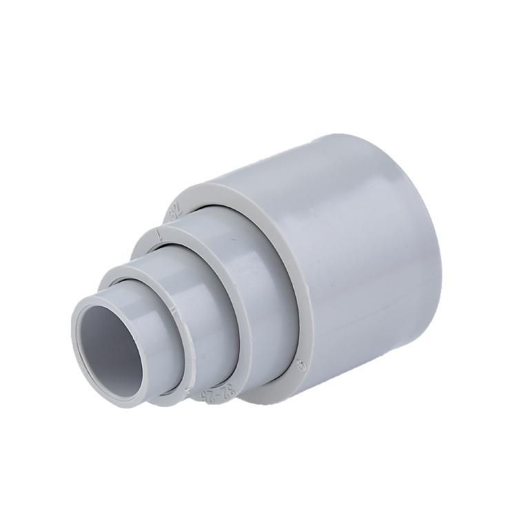 AS/NZS 2053 Grey Color PVC Electrical Pipe Fittings Solid Coupling