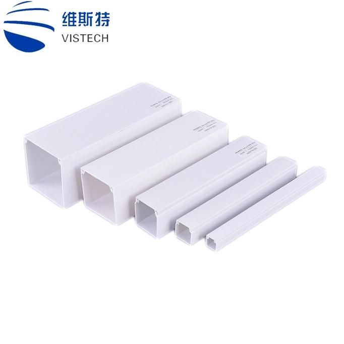 Various Specifications Electrical UV PVC Cable Trunking Accessories Size