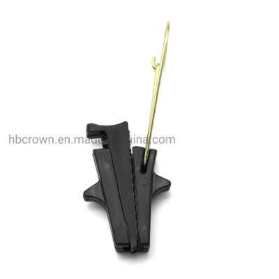 FTTH Drop Wire Hook Flat Cable Plastic Clamp
