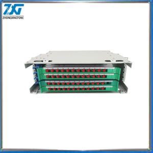 Cold-Rolling Steel 96 Core Fiber Optic Patch Panel ODF with Splice Tary
