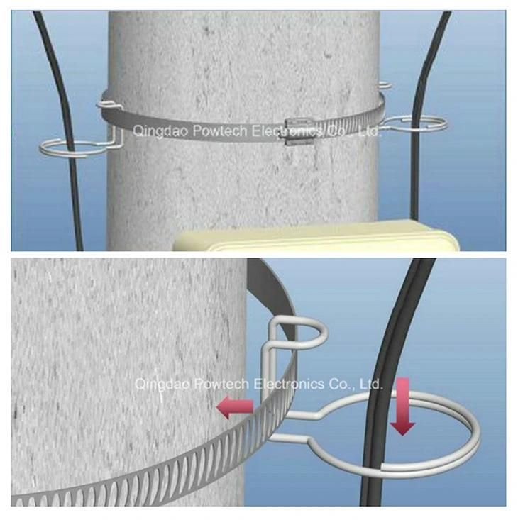 Galvanized Steel Cable Suspension Coiling Ring for FTTH