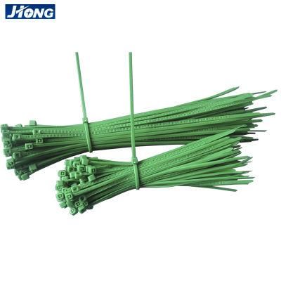 Coloful Green Plastic Cable Ties