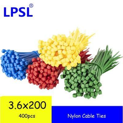 400 Packs 8 Inch Mix 4 Color Nylon Cable Ties