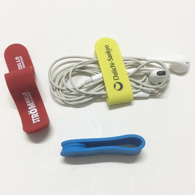 Data Cable Holder Silicone Gel Magnet Coil Earphone Clip