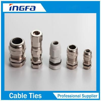 IP68 Waterproof Type Standard Brass Nickel Plated Metal Cable Gland