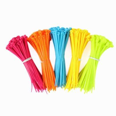 2.5*200mm Flame-Retarded Plastic Tie Straps Self Locking Type Nylon 66 Cable Ties