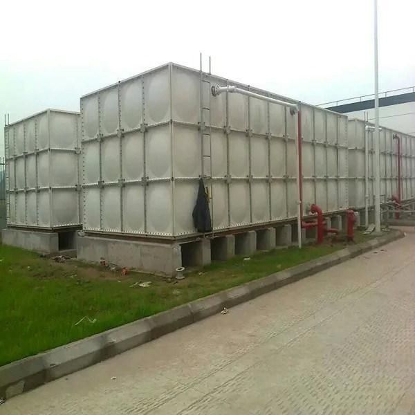 50 Cubic Meter Fiberglass FRP Bolted Drinking Grade Square Well GRP Water Storage Tank