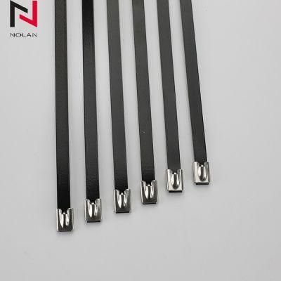 201 Stainless Steel Cable Ties Stainless Steel Barb Lock Nylon Ties PVC Coated Stainless Steel Ties