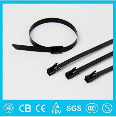 Epoxy Full Coated Ball Lock Stainless Steel Cable Tie