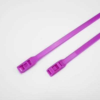 Rose Pink Releasable Cable Ties 8.0*400mm