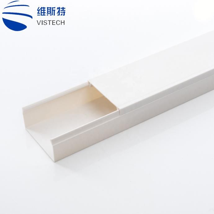 Decorative Cable Trunking Sizes Plastic Pipes Cable PVC Trunking