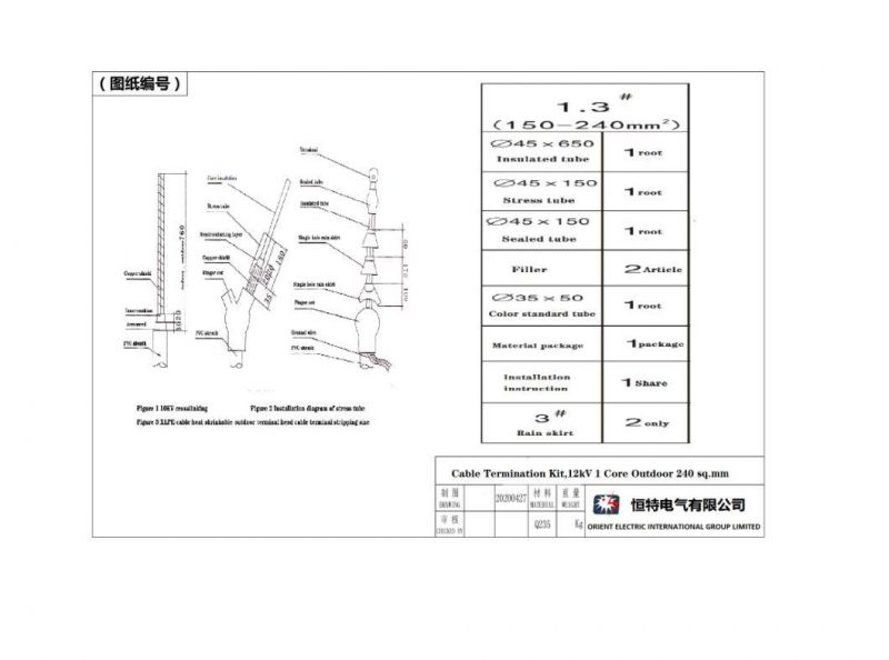 Outdoor Jointing Kit Termination Kit