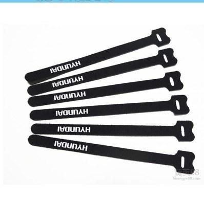 Logo Printed 20mm Hook and Loop Cable Tie Strap Fastener