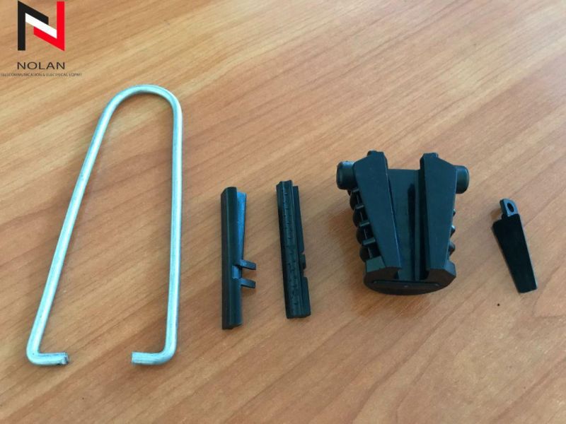 New PA Round Drop Cable Plastic Clamp Tention Clamp FTTH Cable Clamp Plastic Tention Clamp N3 Clamp