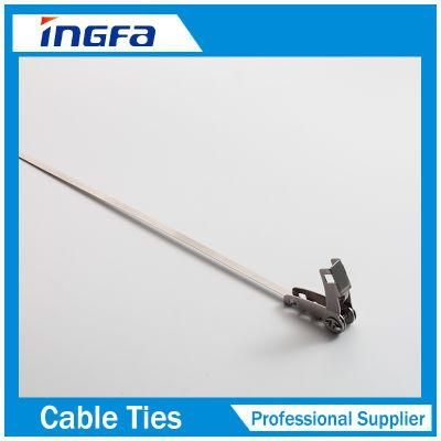 316L Ratchet Locking Saving Time Stainless Steel Cable Tie